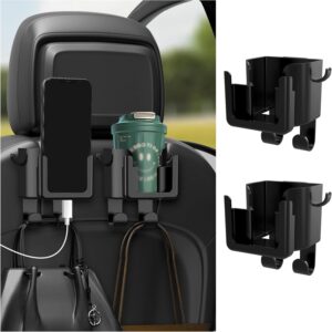 2PCS Car Headrest Backseat Multi-fu...
