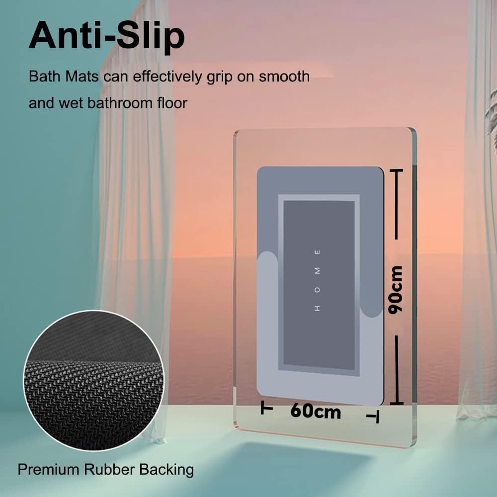 THMINS 60x90 cm Diatom Bathroom Mat, Non-Slip Long Bath Mat, Quick Drying, Super Absorbent, Easy Cleaning,Floor Mat, Door Mat,Used for Bathroom, Toilet, Kitchen Entrance(blue)…… - Image 2