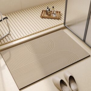 ALMEKAQUZ Diatom Bath Mat, Anti-Sli...