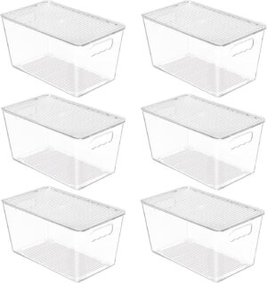 Vtopmart 6 Pack Clear Stackable Sto...