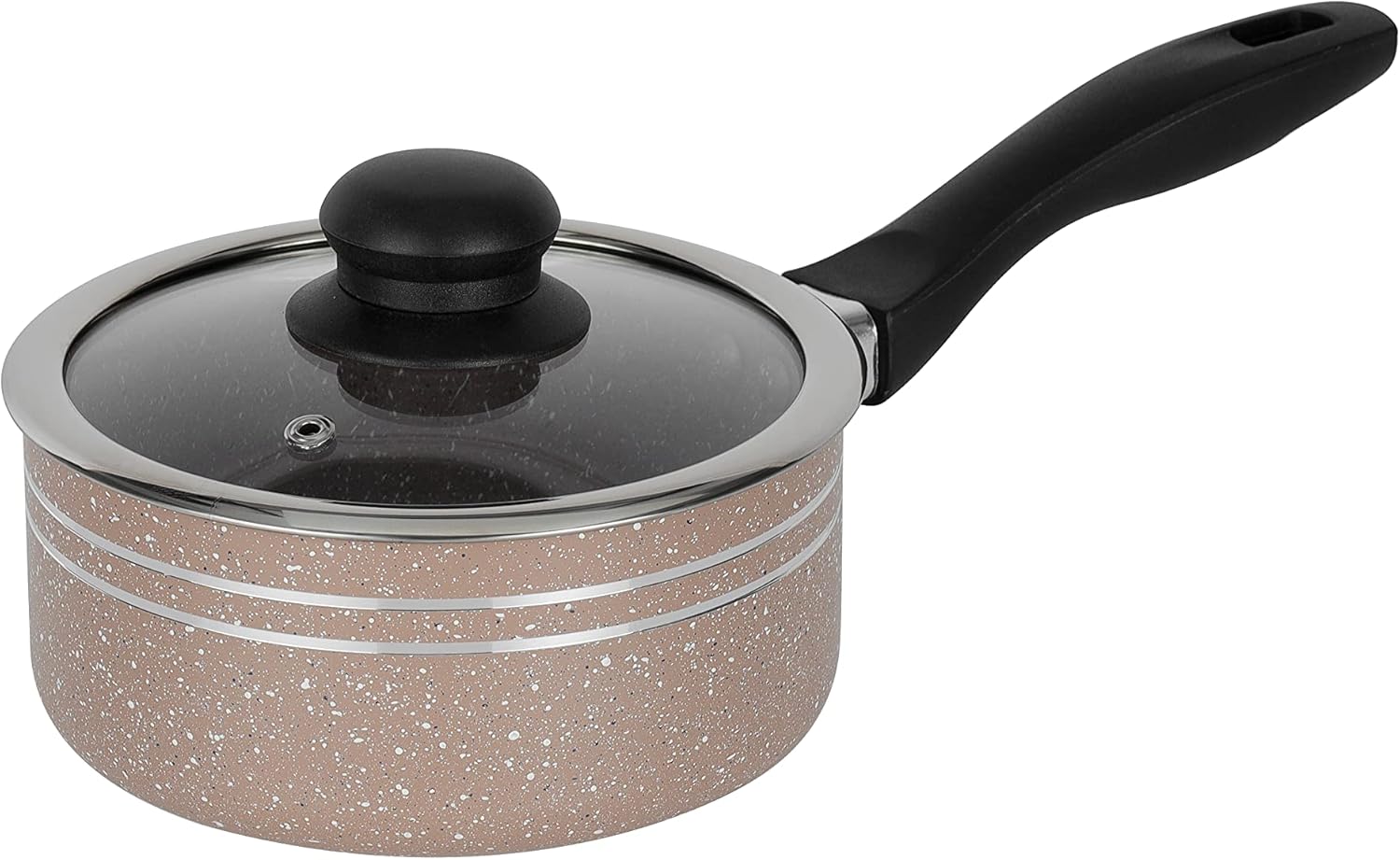 Delcasa 10-Piece Non-Stick Cookware Set with Granite Coating DC1889BGE Includes Casseroles, Sauce Pan - Image 6