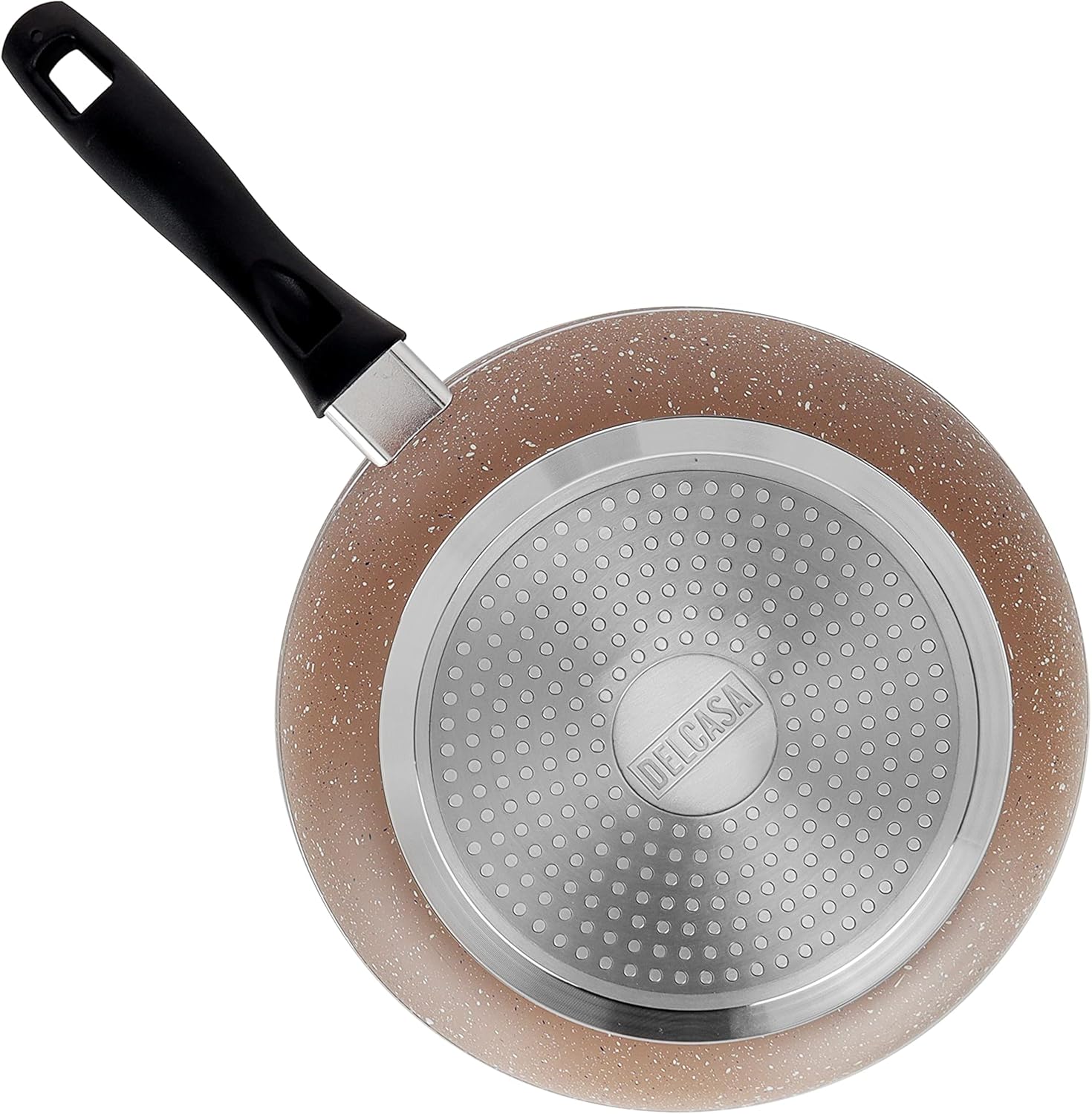 Delcasa 10-Piece Non-Stick Cookware Set with Granite Coating DC1889BGE Includes Casseroles, Sauce Pan - Image 9