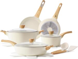 SENSARTE Ceramic Cookware Sets, Pot...