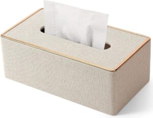 Tissue Box Cover Leather Tissue Box...