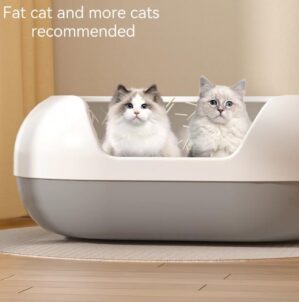 SLEEPHEAD®Open Top Cat Litter Box,...
