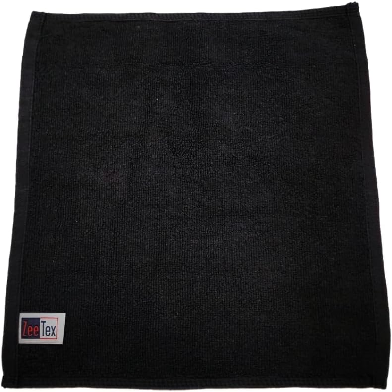 ZEE-TEX Premium Towel Set – 100% Cotton, Ultra Soft & Absorbent | Includes 2 Bath Towels, 2 Hand Towels & 4 Face Towels | BLACK | Spa-Quality Bathroom Set - Image 5
