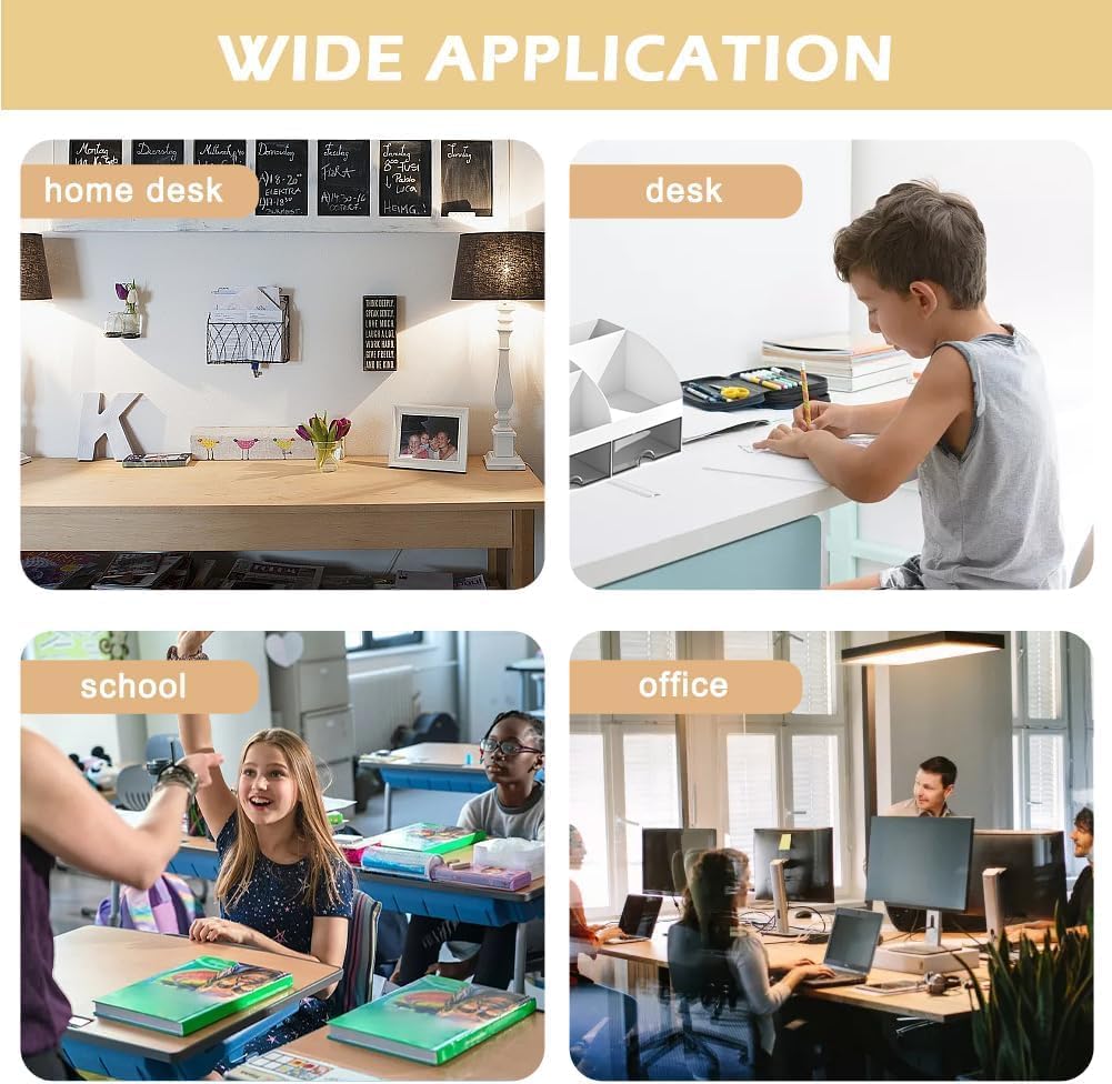 Uniface Desk Organizer,Multi-Use Desk Tidy & Pen Holder with 6 Storage and 2 Slide Drawer,Desktop Organizer for Home Office and School - Image 4