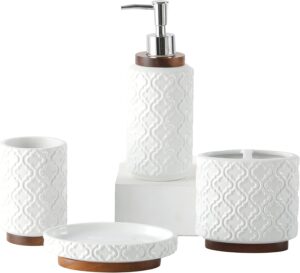Embossed Ceramic Bathroom Accessory...