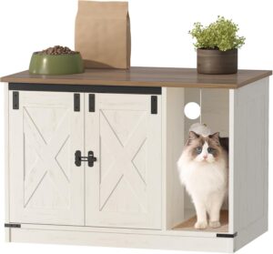 Hzuaneri Cat Litter Box Enclosure, ...