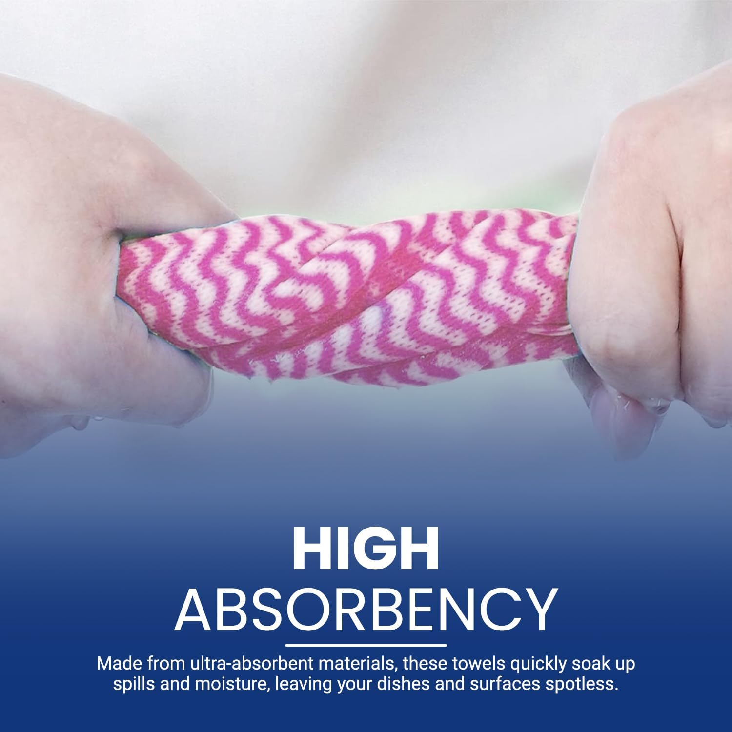 SNH Packing 3 Rolls Reusable Cleaning Wipes (150 Sheets) - Home & Kitchen Towel Roll, Pink, 9.5×30 cm, Household Cleaning Cloth Towel, Disposable Dish Cloths, Non-Stick Wiping Rags - Image 5