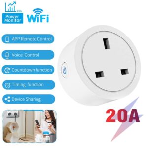 UanTii Tuya Wifi Smart Plug 20A Wir...