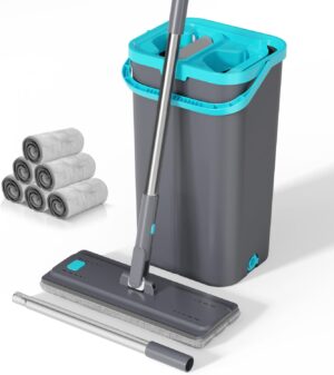 Masthome Mop and Buckets Sets, Flat...
