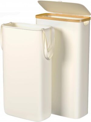 Kuject Laundry Basket with Lid, Wat...