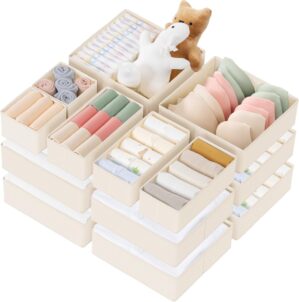 Drawer Organizer Clothes, 10 Pack D...