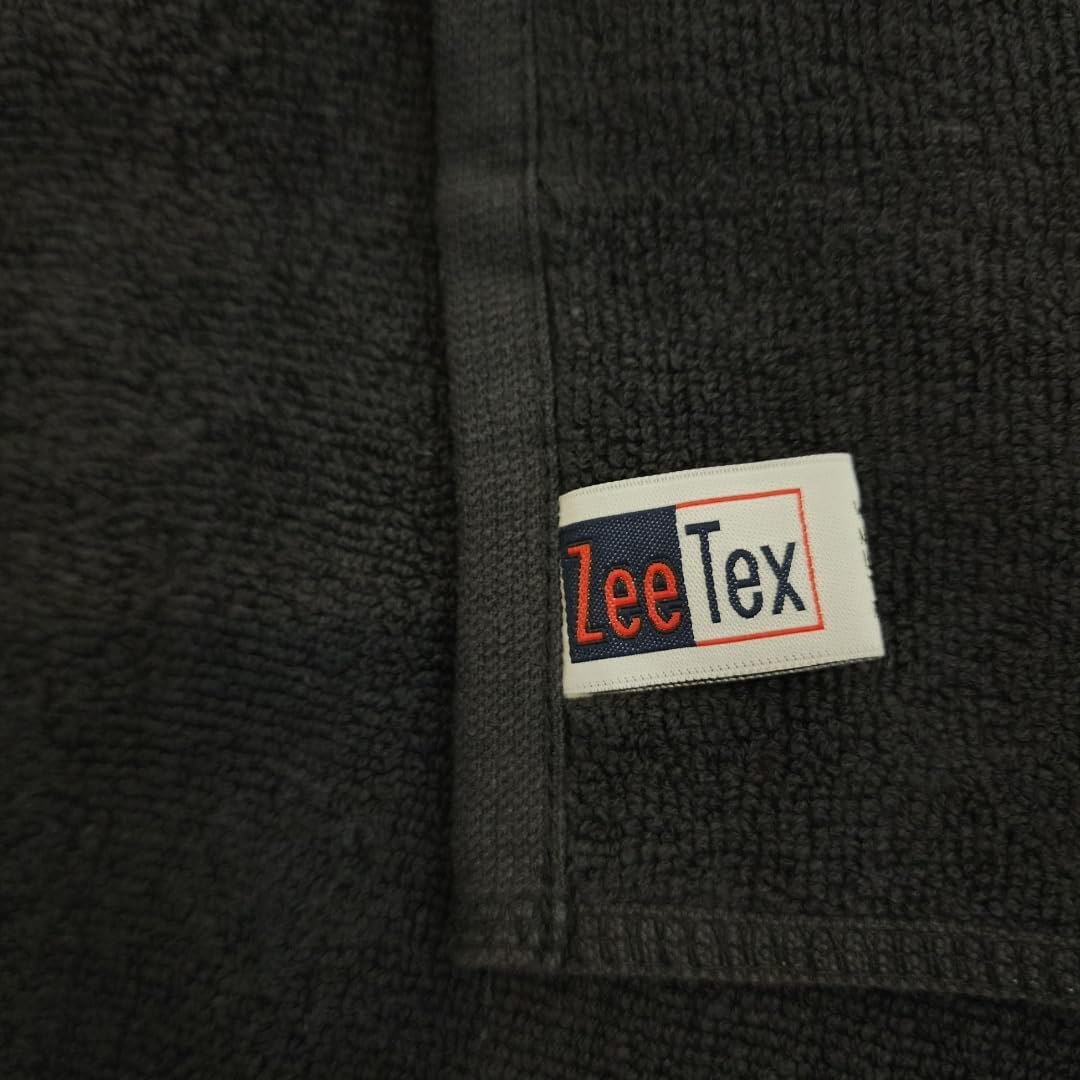 ZEE-TEX Premium Towel Set – 100% Cotton, Ultra Soft & Absorbent | Includes 2 Bath Towels, 2 Hand Towels & 4 Face Towels | BLACK | Spa-Quality Bathroom Set - Image 4