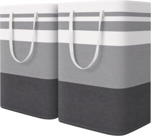 2-Pack Laundry Basket 75L, Waterpro...