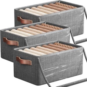 3pcs Foldable Closet Organizer Bins...