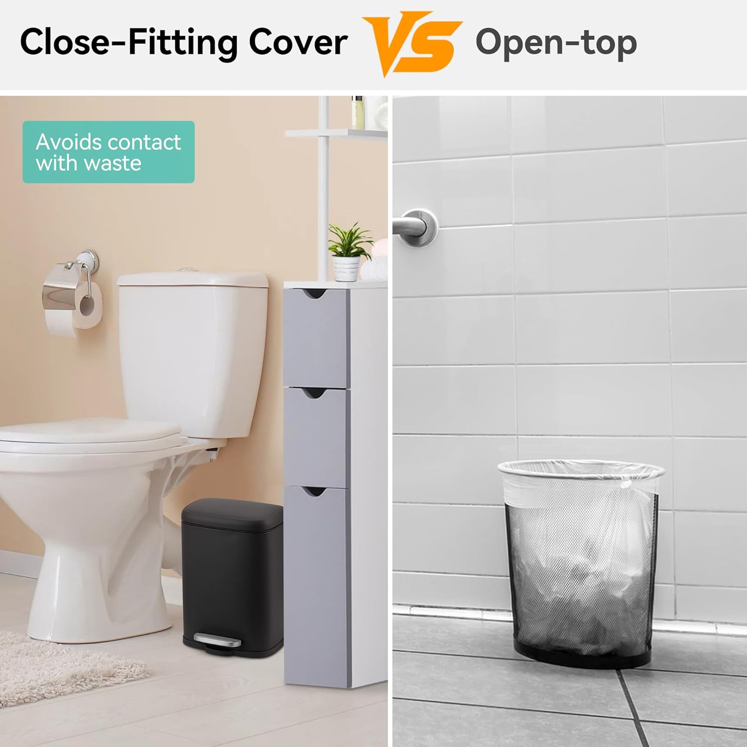 5L Stainless Steel Trash Can with Soft-Close Lid - 5l Fingerprint-Proof & Rust-Resistant Bin for Arabic Kitchens, Mosques & Guest Bathrooms - Image 5