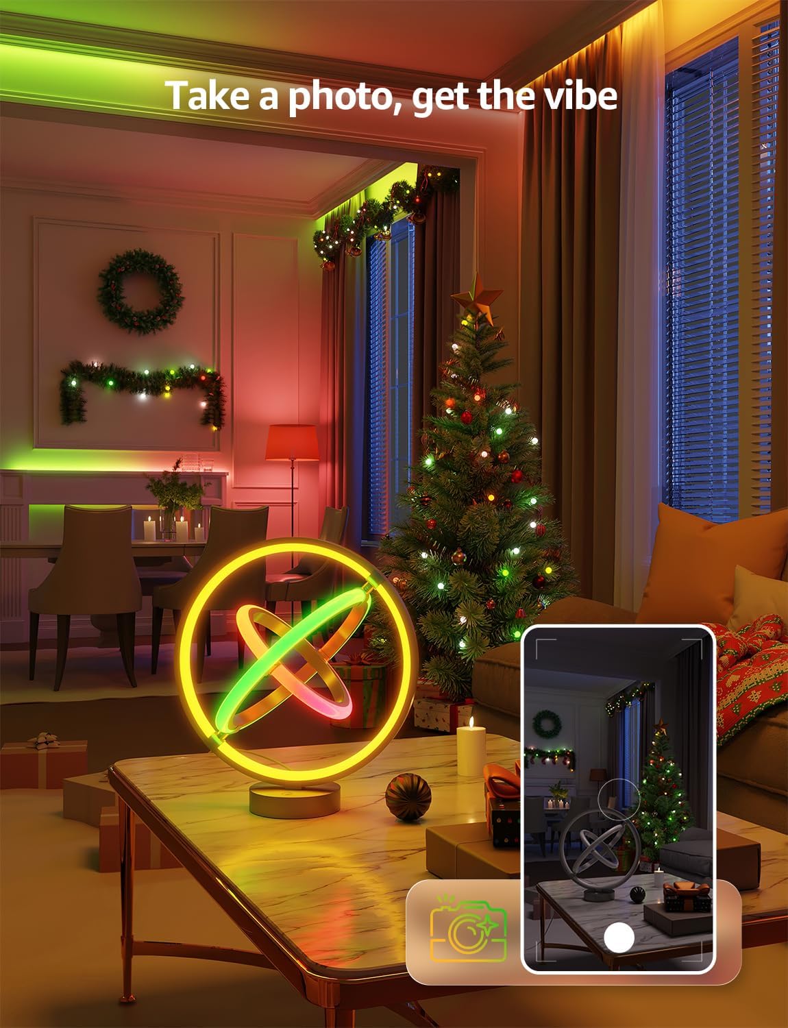 Lepro TB1 AI Table Lamp, Smart LED Lamp with Music Sync, Personalized AI Lighting Designer, Gift, Colour Changing DIY, Voice Cotrol, Works with Alexa & Google Assistant, Bluetooth & 2.4GHz WiFi - Image 6