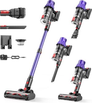 Cordless Vacuum Cleaner,550W Vacuum...