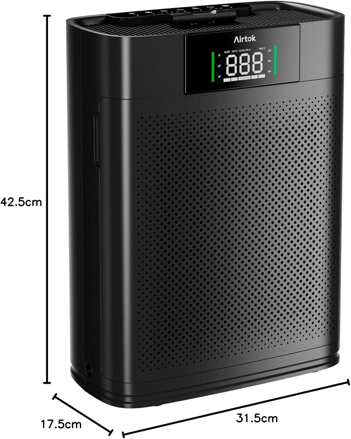 AIRTOK Air Purifiers for Home Large Room up to 1300 Ft² with Air Quality Monitor, HEPA Sleep Mode, Aromatherapy, Pet Air Purifier for Bedroom, Air Cleaner with 2X-Purification & 360°Air Outlet AP2301 - Image 8