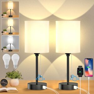 Table lamp for Bedroom, 3 Color Tem...