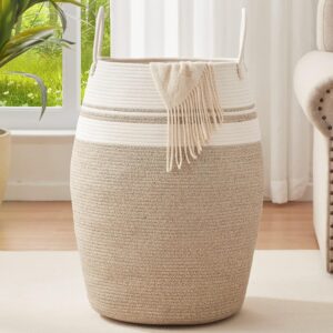 OIAHOMY Laundry Hamper Woven Cotton...