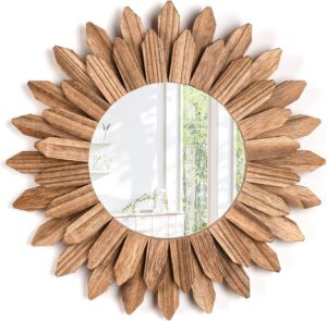 Emfogo Wall Mirror 12 inch Rustic W...
