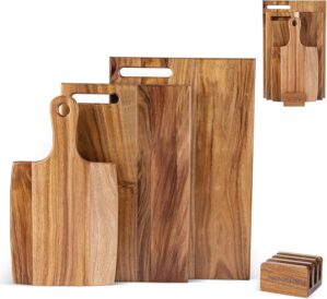 Acacia Wood Cutting Board Set of 3 ...