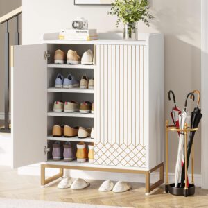 Tribesigns Shoe Cabinet with Doors,...