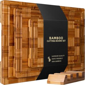 Bamboo Cutting Board Set, 43.2×...