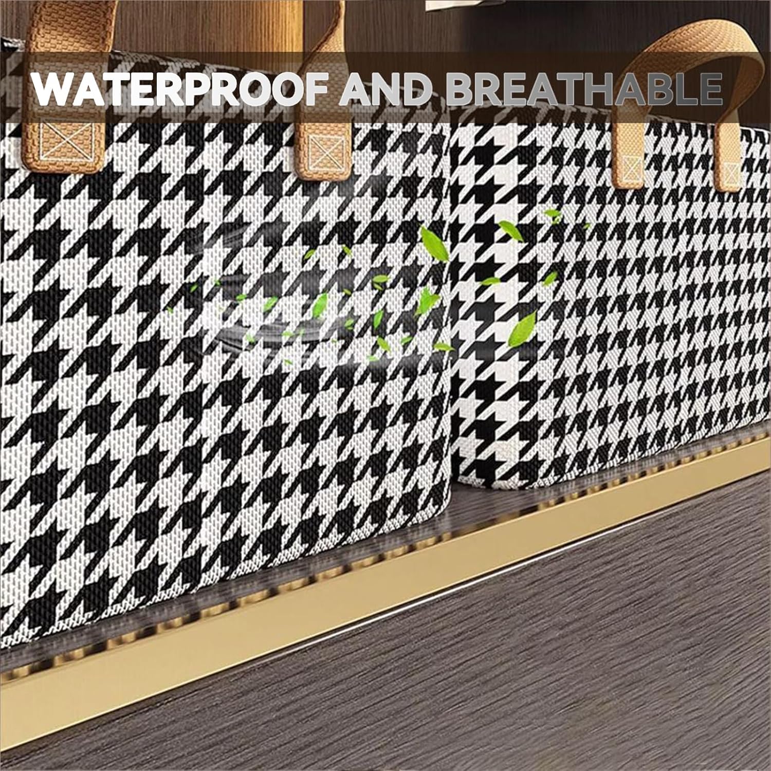 3 Pack Foldable Wardrobe Clothes Organizer with Steel Frame – Stackable Non-woven Fabric Storage Boxes with Handles for Jeans, Pants, Sweaters, Dresses & Closet Storage - Image 3