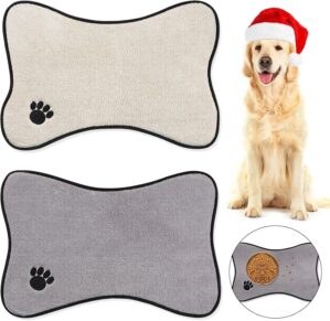 Breling Dog Mat for Food and Water ...