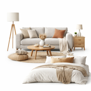 Living Room & Bedroom