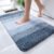 Luxury Bathroom Rug Mat 50x80cm, Soft and Absorbent Microfiber Bath Rugs, Non-Slip Shaggy Bath Carpet, Machine Wash Dry, Bath Mats for Bathroom Floor, Tub and Shower(Blue)