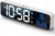 Digital Clock, Digital Clock Large Display, LED Digital Alarm Clock for Living Room, Rechargeable, Sound-Activated, Snooze, Date &Temp Display Digital Wall Clocks, for Bedroom Kitchen Office, White