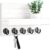Key Holder Hanger, Decorative Mail Organizer, Wood Hanger With Mounting Hardware, Decorative Mail Holder With Shelf Has Large Key Hooks Coats (White)