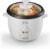 BLACK+DECKER Rice Cooker, 400W, 1L Capacity, Removable Nonstick Bowl, Steaming Tray, Glass Lid, Cool-Touch Design, Auto Warm Function, Water Level Indicator, Quick Meals, 220-240V, White – RC1050-B5