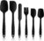 SKY-TOUCH Silicone Spatula Set – 6 Piece Non-Stick Rubber Spatula Set, Heat-Resistant Spatula Kitchen Utensils Set for Cooking, Baking and Mixing