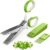 Herb Scissors Set with 5 Multi Stainless Steel Blades, Safe Cover and Cleaning Comb, Multipurpose Kitchen Chopping Shear, Mincer, Sharp Dishwasher Safe Kitchen Gadget, Culinary Cutter Chopper