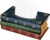 KASTWAVE Classical Retro Wooden Antique Book Tissue Box Cover, Rectangular Tissue Holder Dispenser Paper Cover Case Napkin Holder Home Decor, for Bathroom Living Room Office car Kitchen
