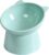 Elevated Cat Food Bowl, Azonee Anti-Vomiting Slanted Cat Feeding Bowl, Whisker-Friendly Shallow Design, Cute Tall Green Cat Bowl for Comfortable Eating
