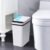 U-HOOME Smart Waste Bin Inductive Trash Can, Touchless Bathroom Trash Can with Lid Motion Sensor, Waterproof Garbage Bin, U-HOOME 12L Narrow Small Automatic Trash Can for Kitchen,Bedroom,Office,Toilet