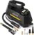 AstroAI Tyre Inflator Air Compressor 12V, Portable Electric Car Tyre Pump with Tyre Pressure Gauge, Auto-Stop Air Pump with Valve Adaptors and LED Light, Car Accessories, Yellow