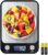SKY-TOUCH Digital Kitchen Scale Multifunction Food Scale, Touch Button, Ultra Slim with Large LCD Display, 11lb/5kg, 22lb/5kg, Stainless Steel (Batteries Included) (10000g/1g)