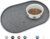 Kpwacd Pet Feeding Mat For Dogs And Cats, Silicone Dog Placemat Non-Slip Waterproof Bowl Mats Prevent Food Water Overflow, High-Lips Puppy Dish Tray Suitable Large Medium Small Pets, Grey