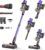 Cordless Vacuum Cleaner,550W Vacuum Cleaners for Home, 60Mins Stick Vacuum with LED Display, Anti-Tangle & Wall Mount Charging, 8 in 1 Lightweight Vacuum for Hard Floors Carpet Pet Hair