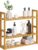 SONGMICS bamboo bathroom shelves, 3-Tier Adjustable Layer Rack, Bathroom Towel Shelf, Utility Storage Shelf Rack, Wall Mounted Organizer shelf, For Bathroom Kitchen Living Room Holder Natural UBCB13Y
