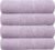 Rushmore Bath Towel Set, Pack 4 Towel Set (70 x 140 CM) Cotton, Honey Combed Ultra Soft and Highly Absorbent Quality Towels for Hotel, Spa and Bathroom. (Light Purple, Pack of 4)